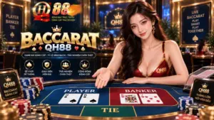Cách Chơi Baccarat QH88 – Luật Rút Bài 3 Lá & Bàn Cược 3D